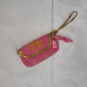 VINTAGE JUICY Couture Pink and Gold Wristlet